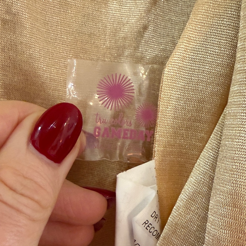 Glamorous Sequin Bomber Jacket in Orange and Silv… - image 2